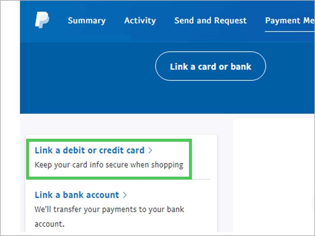 Section 2: Adding Funds to Your PayPal Account